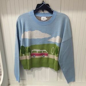 Scenic Landscape Crew Neck Sweater